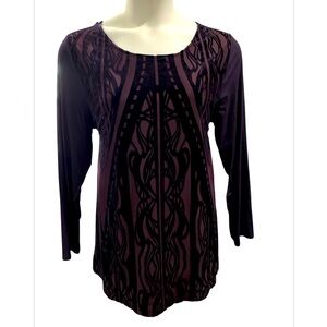 23) Elegant Chico’s Dark Purple Women's Top